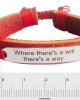 Where There`s A Will Leather Bracelet
